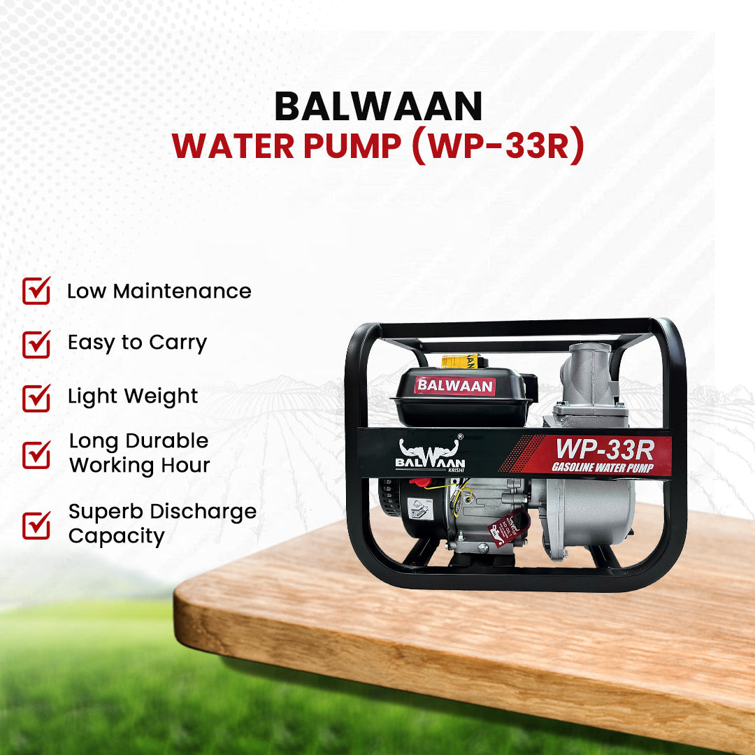 Balwaan Petrol Water Pump 7 HP WP-33R