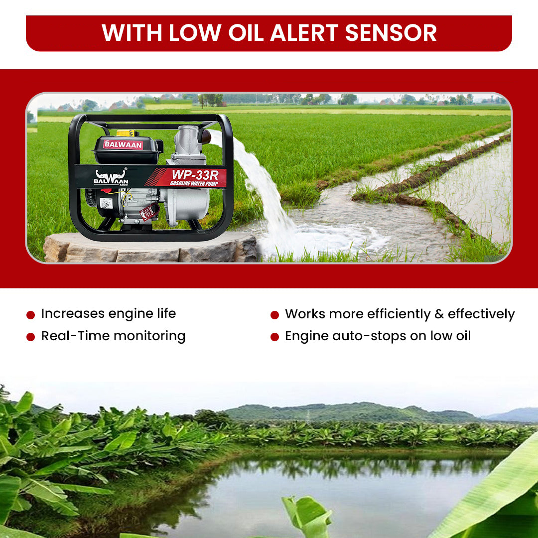 Balwaan Petrol Water Pump 7 HP WP-33R