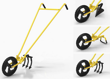 Wheel Hoe with 3 types of attachments