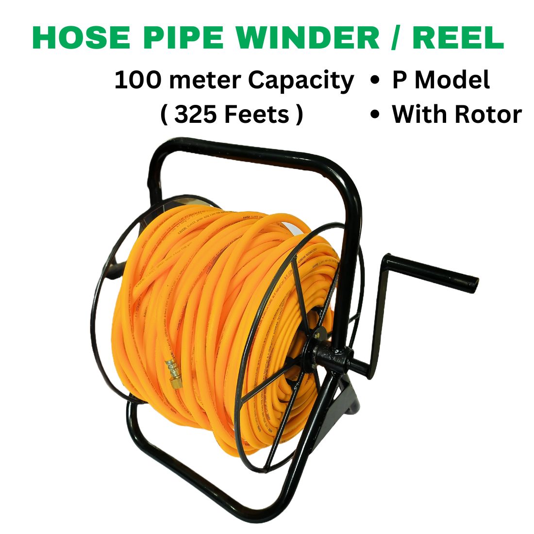 AgroStudio Hose Pipe Winder with Rotor (Without Hose Pipe) P Model
